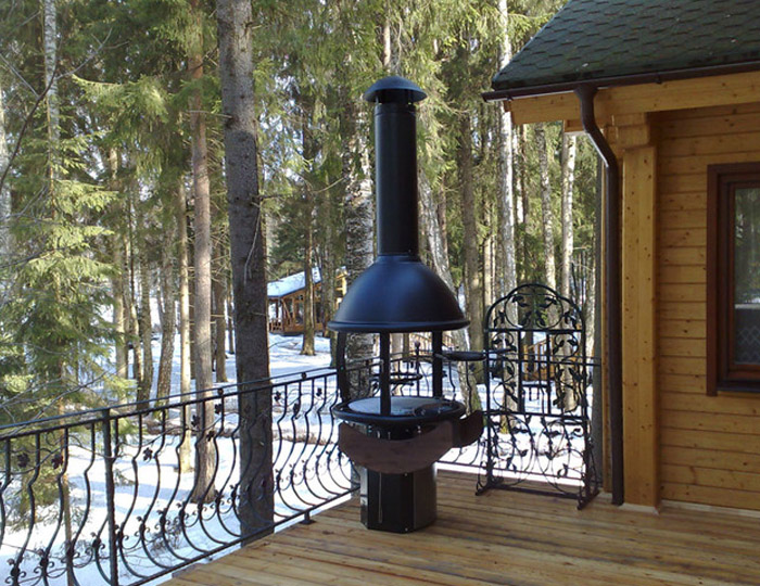 Fingrill Cev 1 m. (Black) sa preklopom Grill Centr