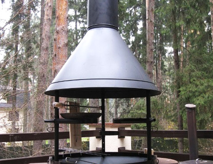 Fingrill Cev 1 m. (Black) sa preklopom Grill Centr