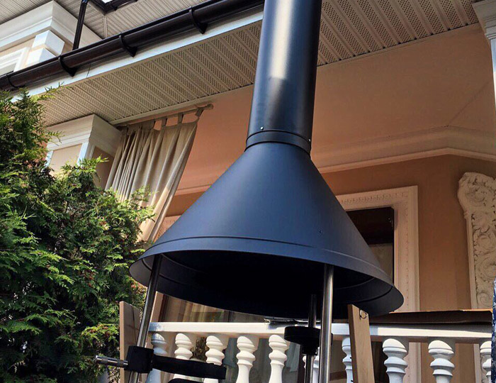 Fingrill Cev 1 m. (Black) sa preklopom Grill Centr