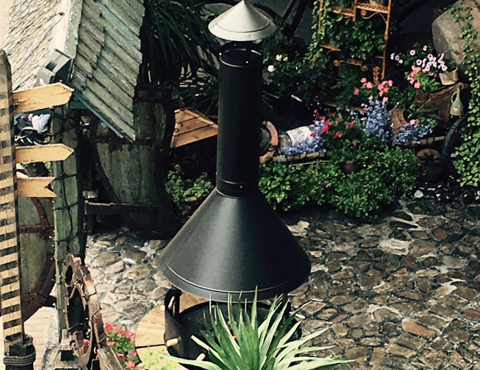 Fingrill Cev 1 m. (Black) sa preklopom Grill Centr