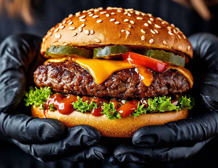 Briqman crne nitril rukavice za roštilj M Grill Centr