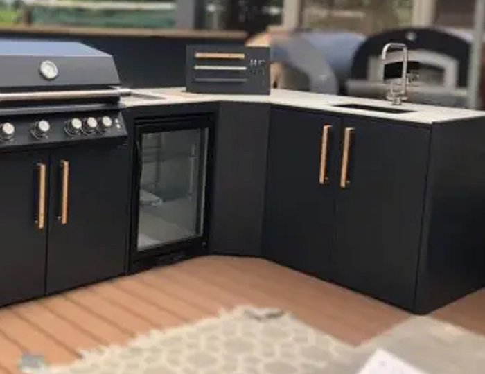 BBQ Kuhinja Brabura Kitchen U Black 1200.6