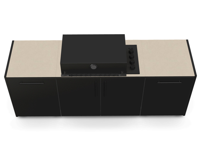 BBQ Kuhinja Brabura Kitchen Line Base Black 300.1