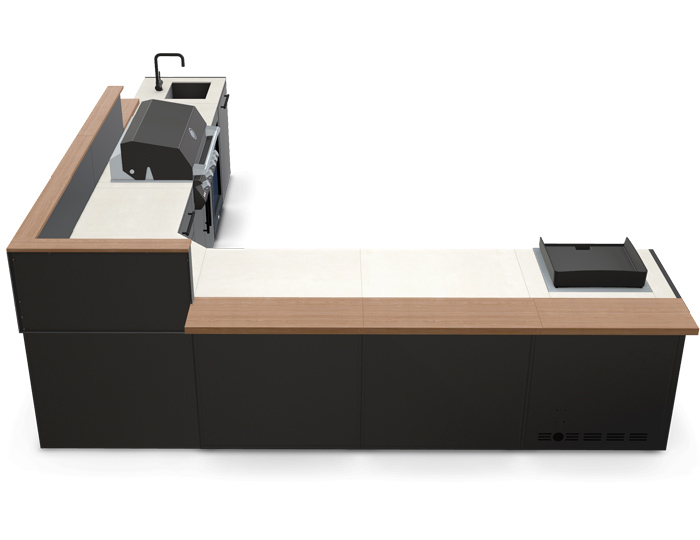 BBQ kuhinja Brabura Corner Black 800.4