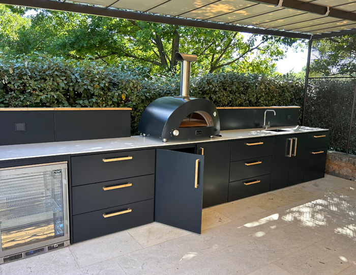 BBQ kuhinja Brabura Corner Black 800.4