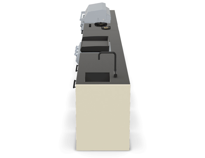 BBQ Kuhinja Brabura Line Base White 700.5