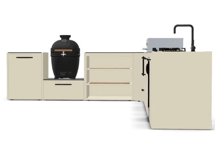 BBQ Kuhinja Brabura Corner White 900.5