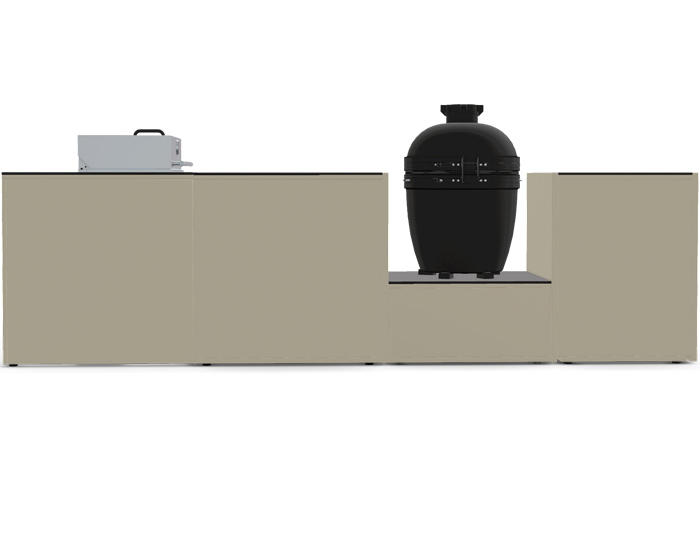 BBQ Kuhinja Brabura Corner White 900.5