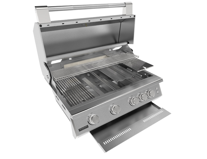 Plinski roštilj za ugrađivanje Brabura Fusion 400 RS Grill Centr