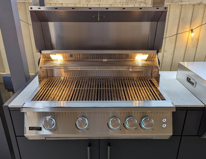 Plinski roštilj za ugrađivanje Brabura Fusion 400 RS Grill Centr
