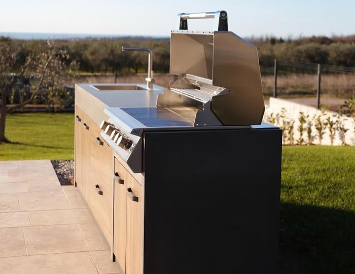 Plinski roštilj za ugrađivanje Brabura Fusion 400 RM Grill Centr